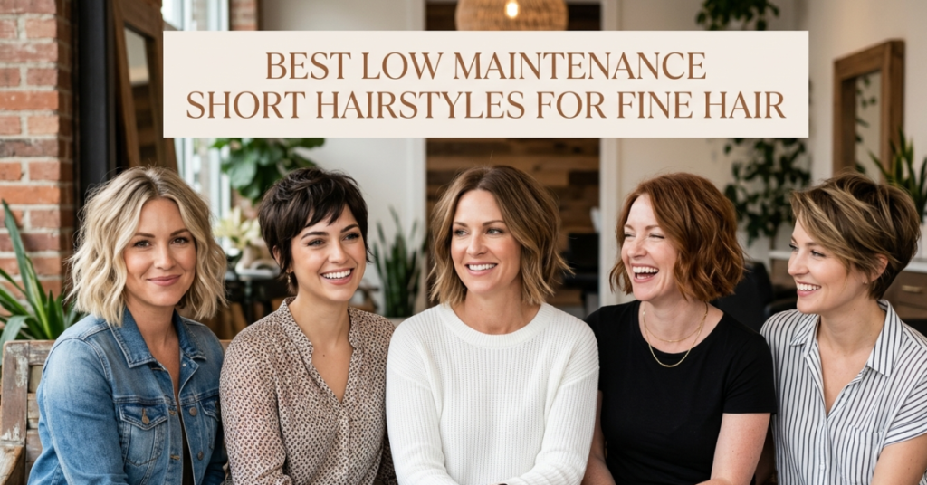 Best Low Maintenance Short Hairstyles for Fine Hair