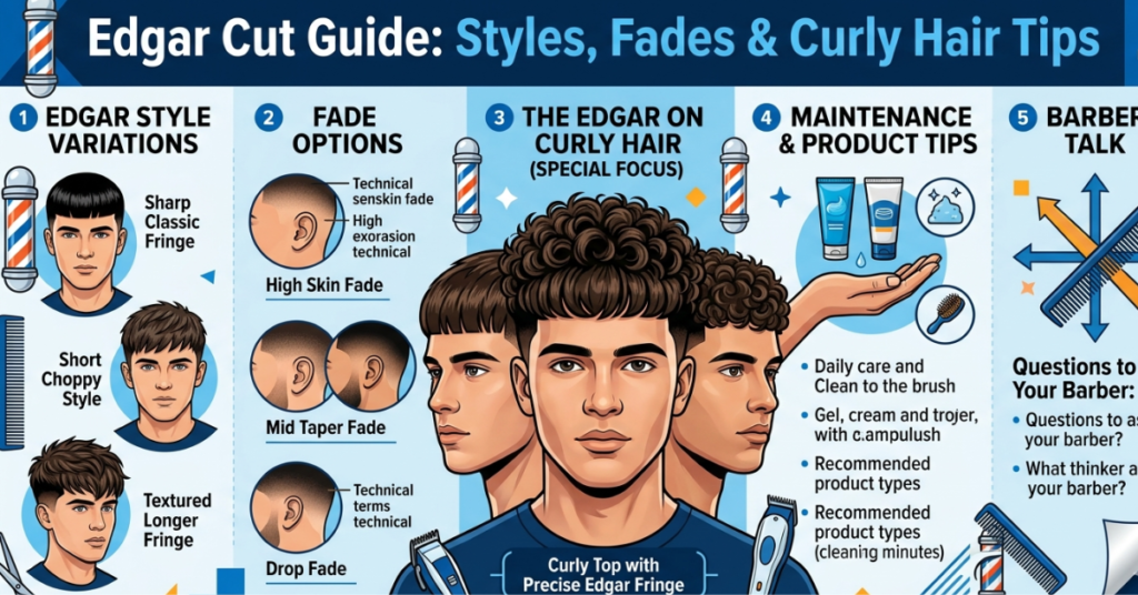 Edgar Cut Guide: Styles, Fades & Curly Hair Tips