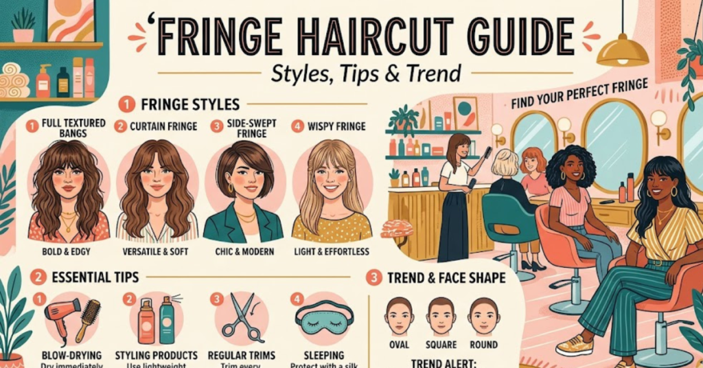 Fringe Haircut Guide: Styles, Tips & Trend