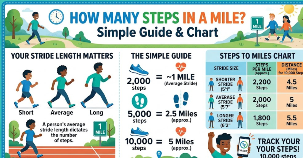 How Many Steps in a Mile? Simple Guide & Chart