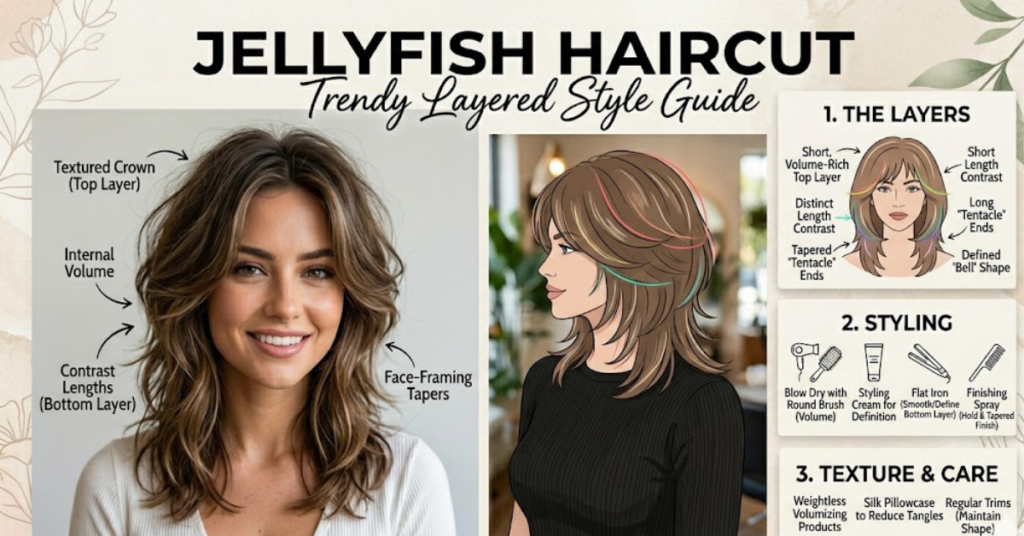 Jellyfish Haircut: Trendy Layered Style Guide