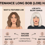 Low Maintenance Long Bob Haircut Guide