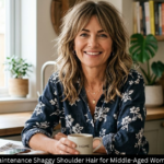 Low Maintenance Shaggy Shoulder Hair for Middle-Aged Women
