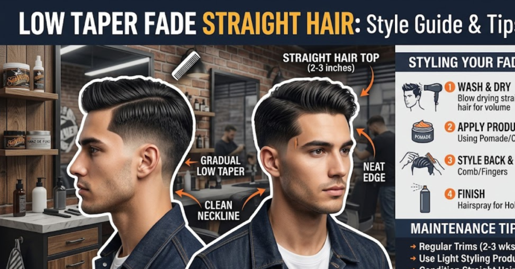 Low Taper Fade Straight Hair: Style Guide & Tips