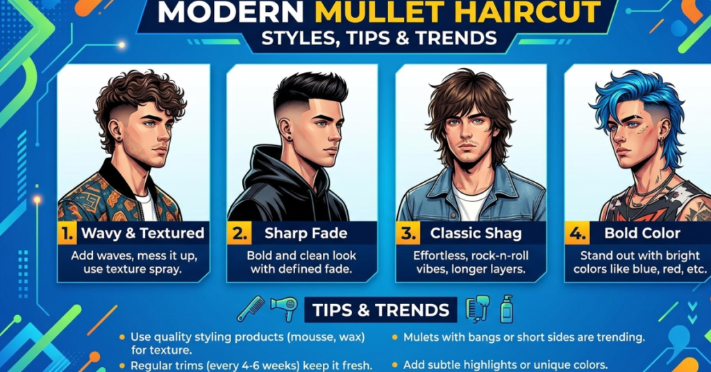 Modern Mulet Haircut: Styles, Tips & Trends
