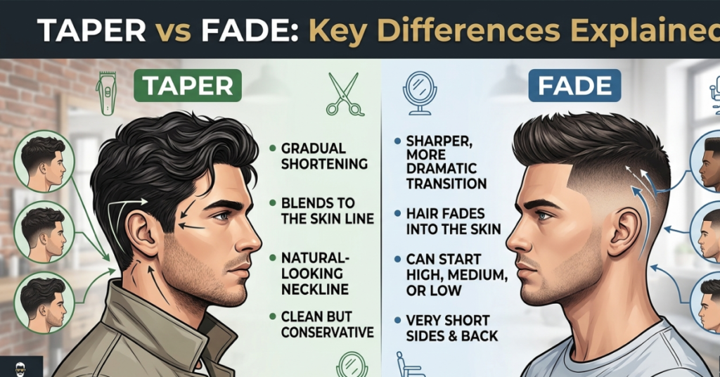 Taper vs Fade: Key Differences Explained