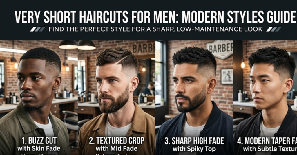 Very Short Haircuts for Men: Modern Styles Guide