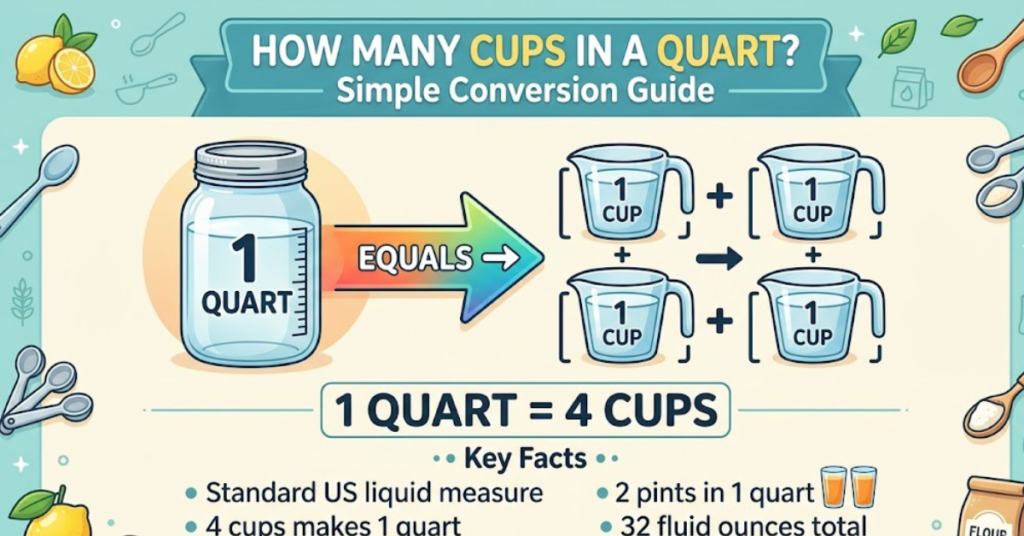 How Many Cups in a Quart Simple Conversion Guide