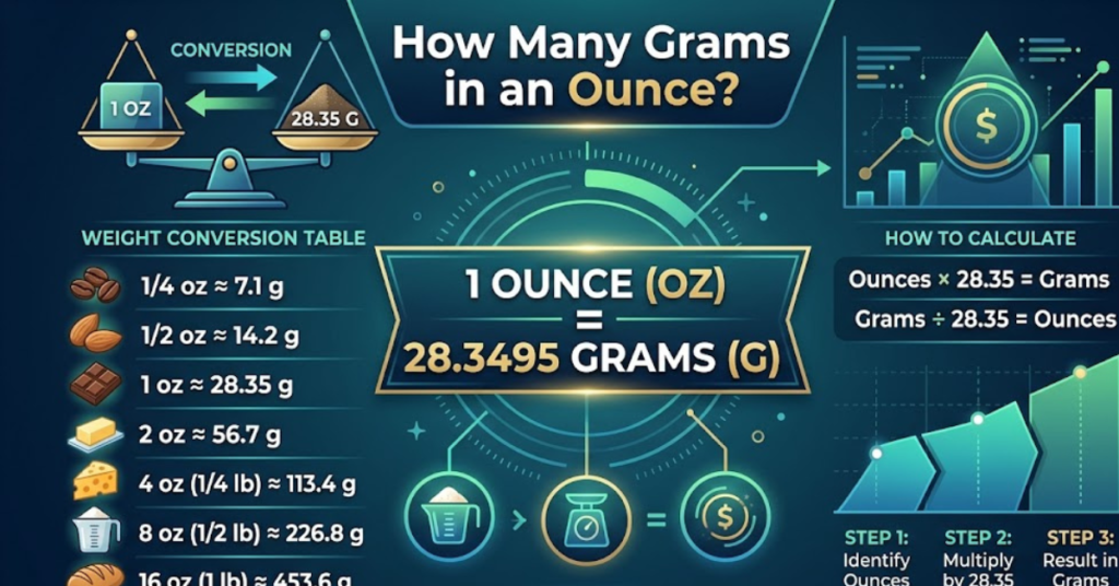 How Many Grams in an Ounce? Complete Conversion Guide