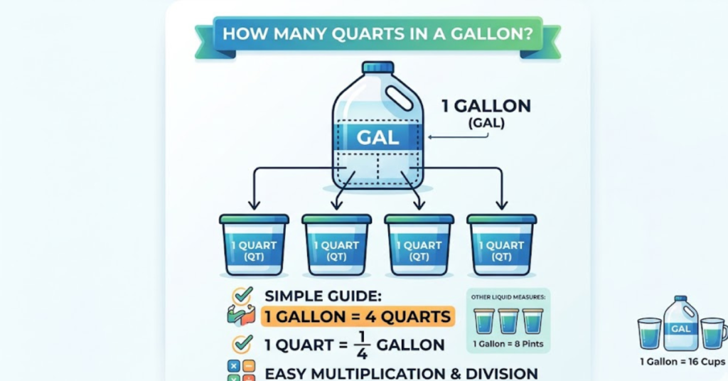 How Many Quarts in a Gallon? Simple Conversion Guide